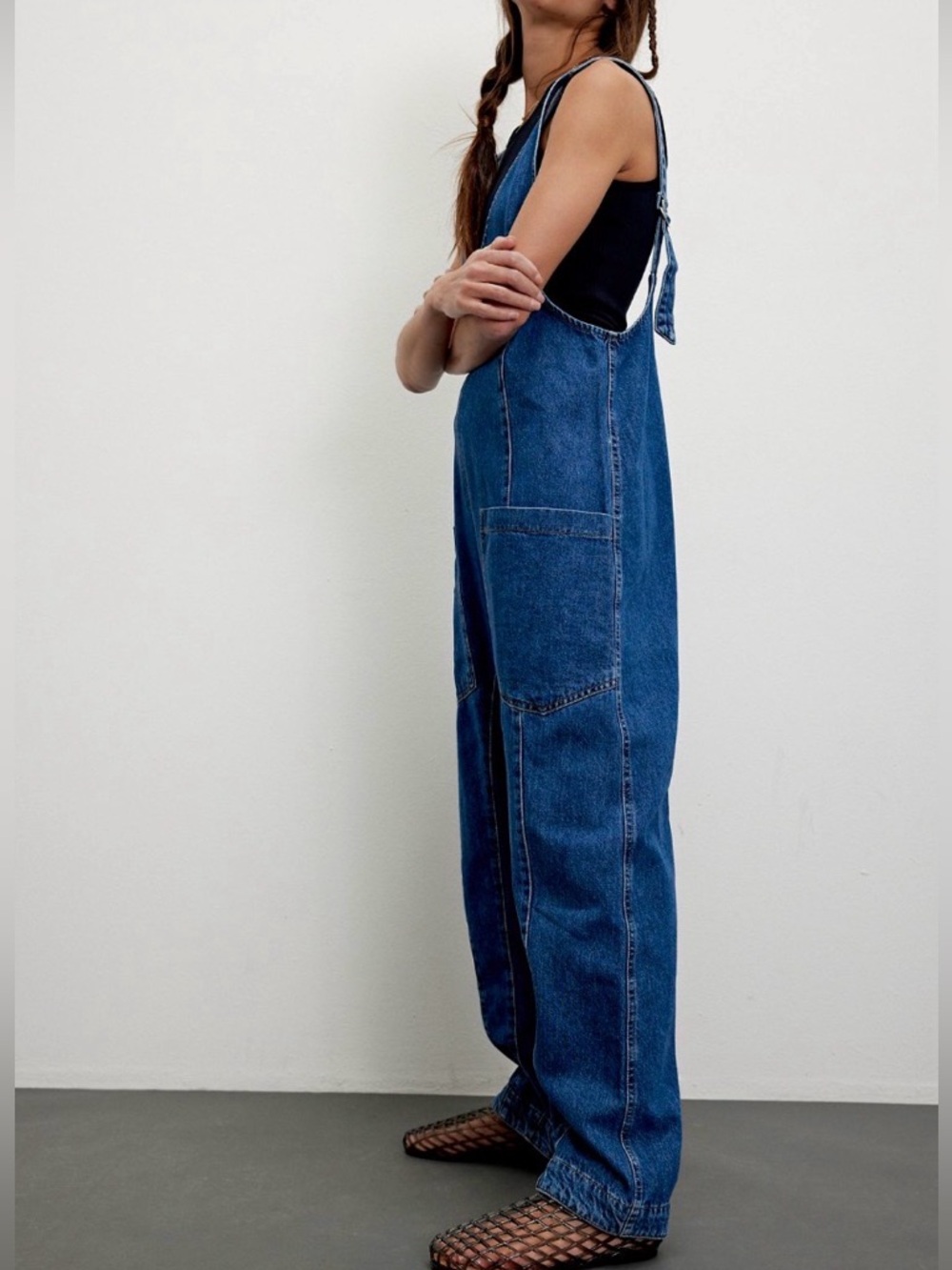 We the Free by Free people high roller denim blue jumpsuit / EUC, no flaws! - Picture 3 of 16
